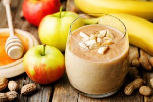Apple smoothie after workout
