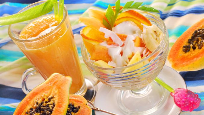 coconut papaya smoothie_2