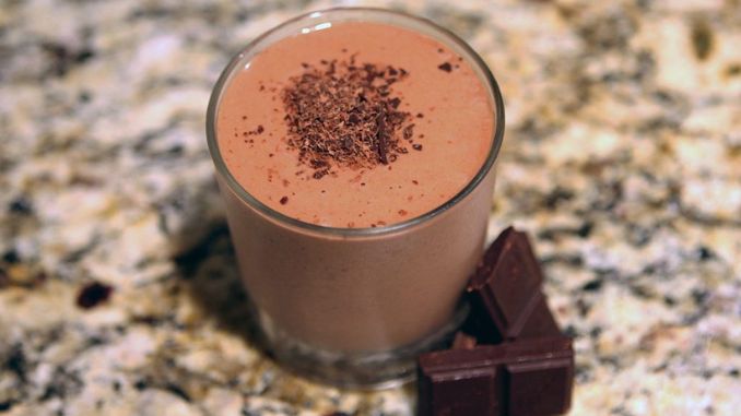 chocolate smoothie after workout