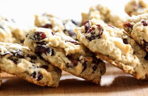 Healthy Oatmeal cookies with cranberries