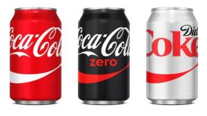 Coke Zero and Diet Coke